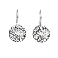 Solstice øredobber i messing med opal