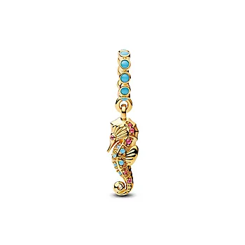 Pandora Moments, Charm i forgylt 925 sølv med sjøhest