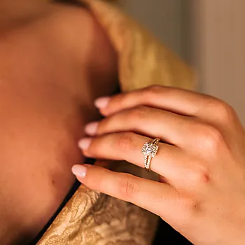 Bilde nummer 2 av Grace diamantring i 585 gult gull 0,50ct