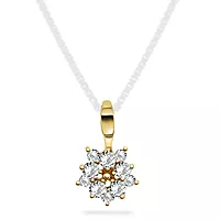 Pan Jewelry, Anheng i 585 gult gull med zirkonia