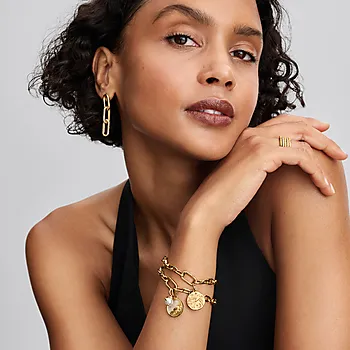 Bilde nummer 2 av Charms i 925 forgylt sølv med svale