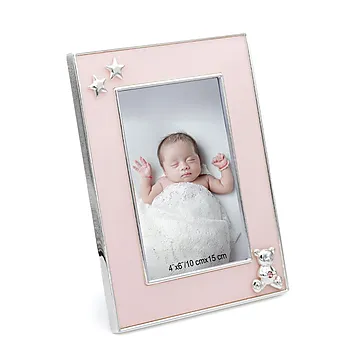 Fotoramme til barn i rosa