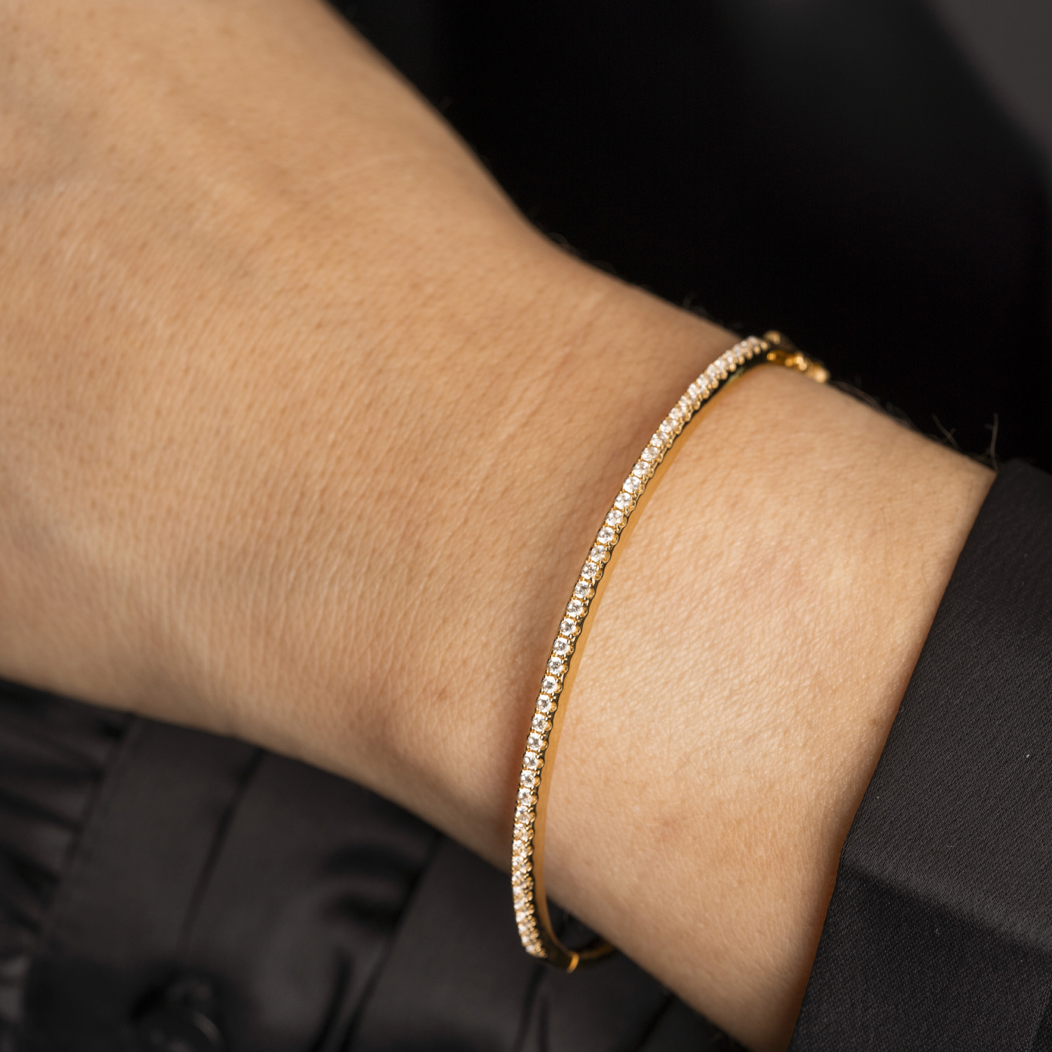 Bilde nummer 2 av Pan Jewelry, Armring i 925 forgylt sølv med zirkonia