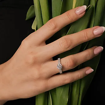 Bilde nummer 2 av Drømmering i 925 forgylt sølv