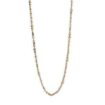 Sweet Droplets kjede i forgylt i messing med krystall