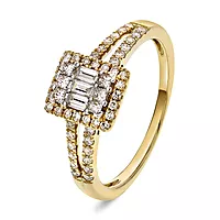Grace diamantring i 585 gult gull 0,50ct