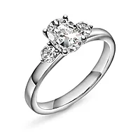 Duchess LAB diamantring i 585 hvitt gull 1,55 ct