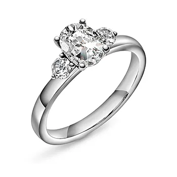 Duchess LAB diamantring i 585 hvitt gull 1,55 ct