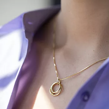 Bilde nummer 4 av Pan Jewelry, Anheng i 585 gult gull med sirkel