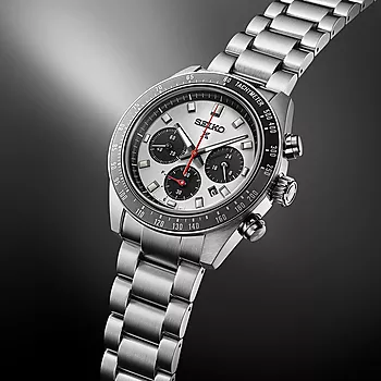Bilde nummer 3 av Seiko, Prospex Speedtimer Solar herreklokke med stållenke og kronograf