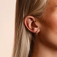 Bilde nummer 2 av Bennet øreringer i forgylt messing