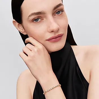 Bilde nummer 2 av Tennisarmbånd i forgylt med zirkonia