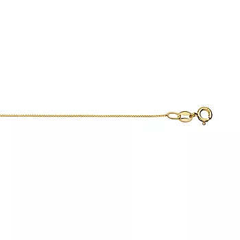 Pan Jewelry, Veneziansk kjede i forgylt 925 sølv 0,7 mm, 34-70 cm