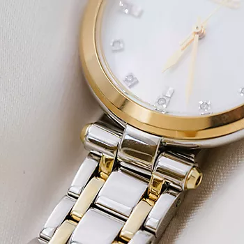 Bilde nummer 4 av Seiko, Basic dameklokke med diamanter og stållenke