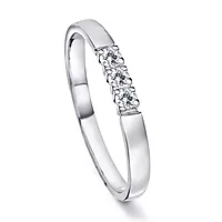 Pan Jewelry, Angelica alliansering i 585 hvitt gull med diamanter 0,15 ct WSI
