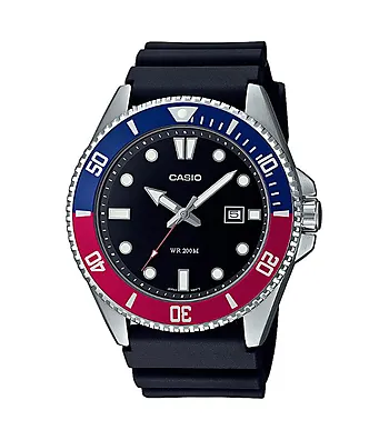 Timeless herreklokke i stål med sort gummirem