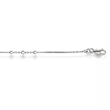 Pan Jewelry,  Ankerkjede i 925 sølv med kuler 1,3 mm, 41 cm
