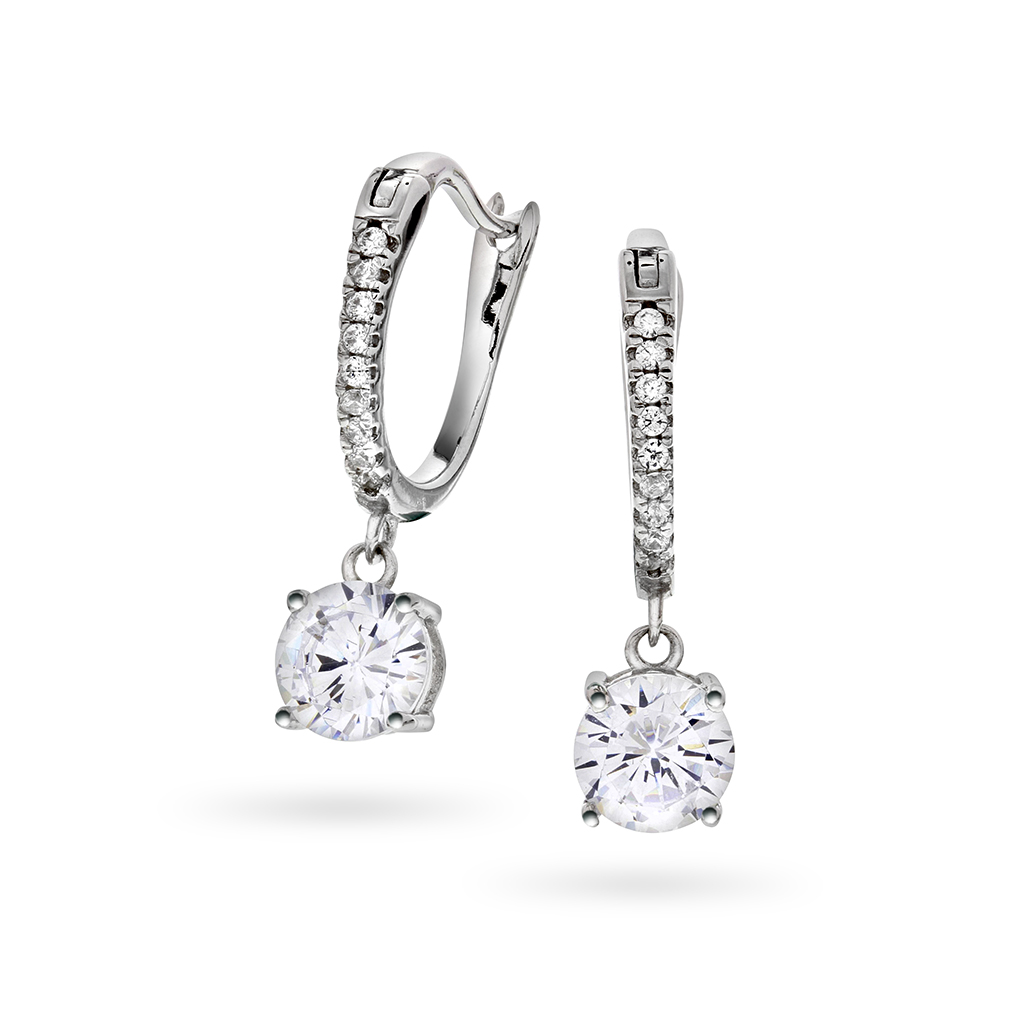 Pan Jewelry, Øredobber i 925 sølv med zirkonia