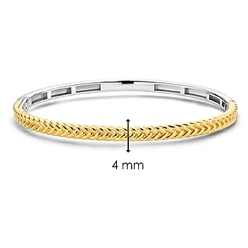 Bilde nummer 4 av Ti Sento, Armbånd i forgylt 925 sølv med flettet design