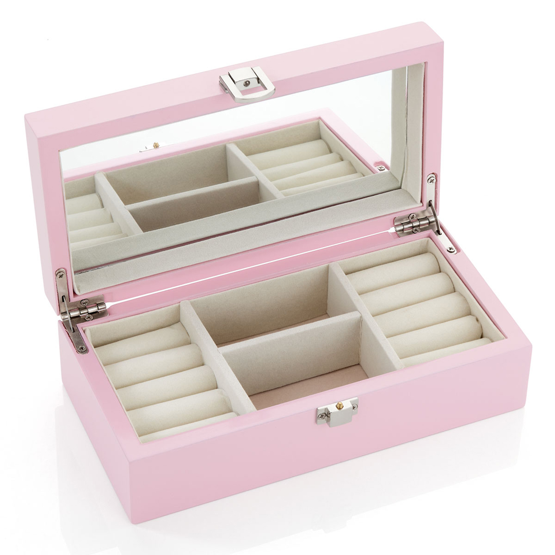 Bilde nummer 2 av Eik, rosa smykkeskrin med tinnhjerte