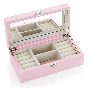 Bilde nummer 2 av Eik, rosa smykkeskrin med tinnhjerte