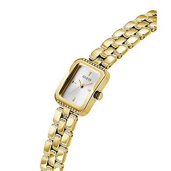 Bilde nummer 3 av Guess, Bejeweled dameklokke med gullfarget stållenke og zirkonia