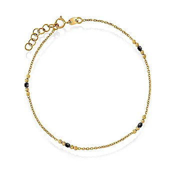 Pan Jewelry, Armbånd i 585 gult gull med kuler, 20 cm