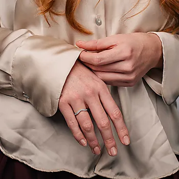 Bilde nummer 2 av Fairytale LAB diamantring i 585 hvitt gull 0,30 ct