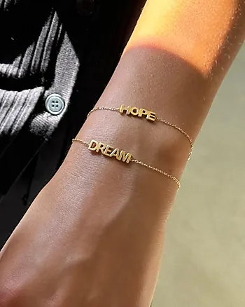 Bilde nummer 2 av Dream armbånd i forgylt stål