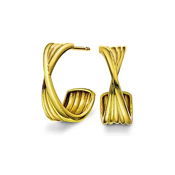 Pan Jewelry, Athens Aura øreringer i forgylt 925 sølv