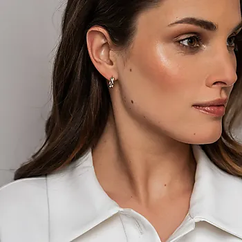 Bilde nummer 2 av Øreringer i 925 flerfarget sølv