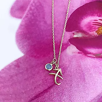 Bilde nummer 4 av Pan Jewelry, Smykke i 925 forgylt sølv med zirkonia og horoskop Skytten