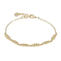 Cat armbånd i forgylt messing