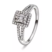 Grace diamantring i 585 hvitt gull 0,50 ct