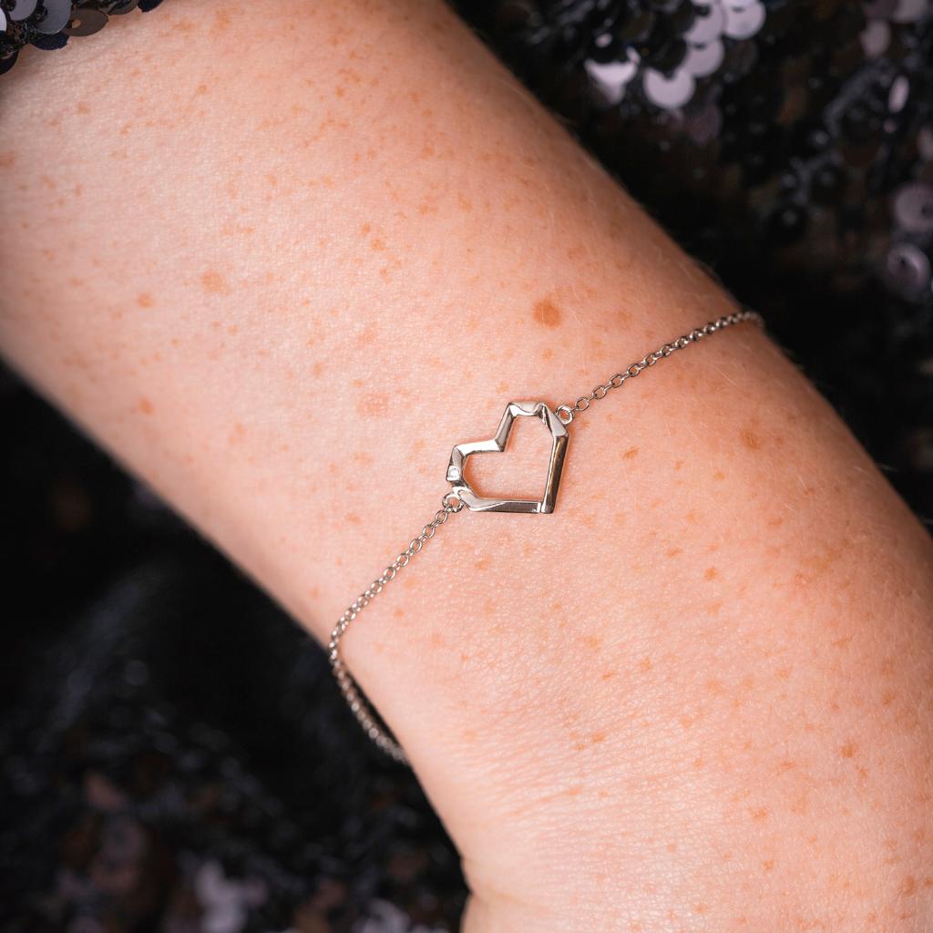 Bilde nummer 2 av Pan Jewelry, Armbånd i 925 sølv med hjerte