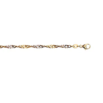 Bilde nummer 2 av Pan Jewelry, Singapore armbånd i 585 gull, 19 cm