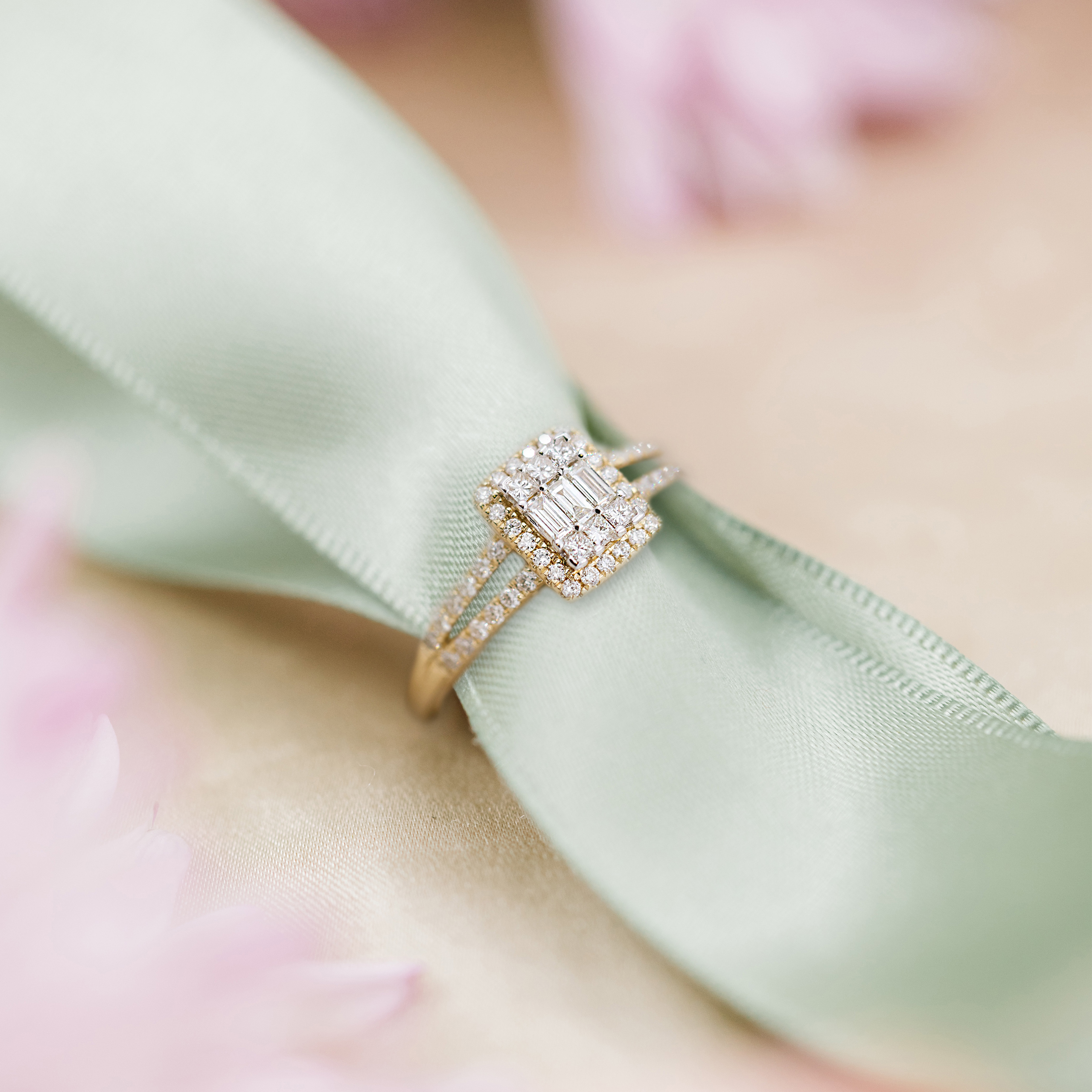 Bilde nummer 3 av Grace diamantring i 585 gult gull 0,50ct