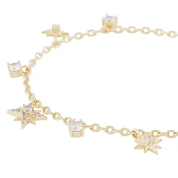 Bilde nummer 3 av Stellaris armbånd i forgylt messing med zirkonia