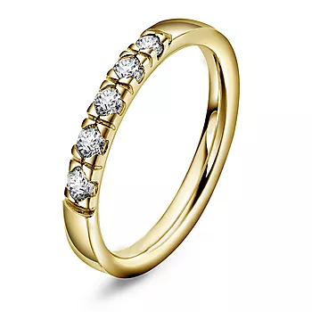 Pan Jewelry, Lady alliansering i 585 gull med diamanter 0,25 ct TWSI