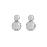 Bennet øredobber i messing med zirkonia