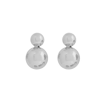 Bennet øredobber i messing med zirkonia