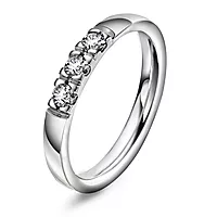 Pan Jewelry, Lady allinsering i 585 hvitt gull med diamant 0,45 ct TWSI