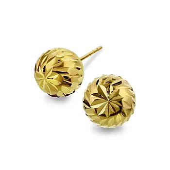 Pan Jewelry, Øredobber i 585 gult gull kule