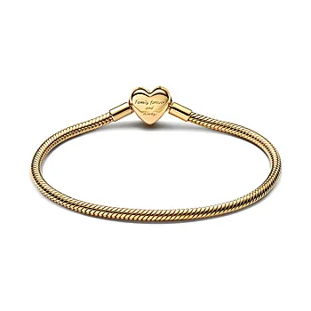 Bilde nummer 4 av Armbånd i 925 forgylt sølv med hjertelås