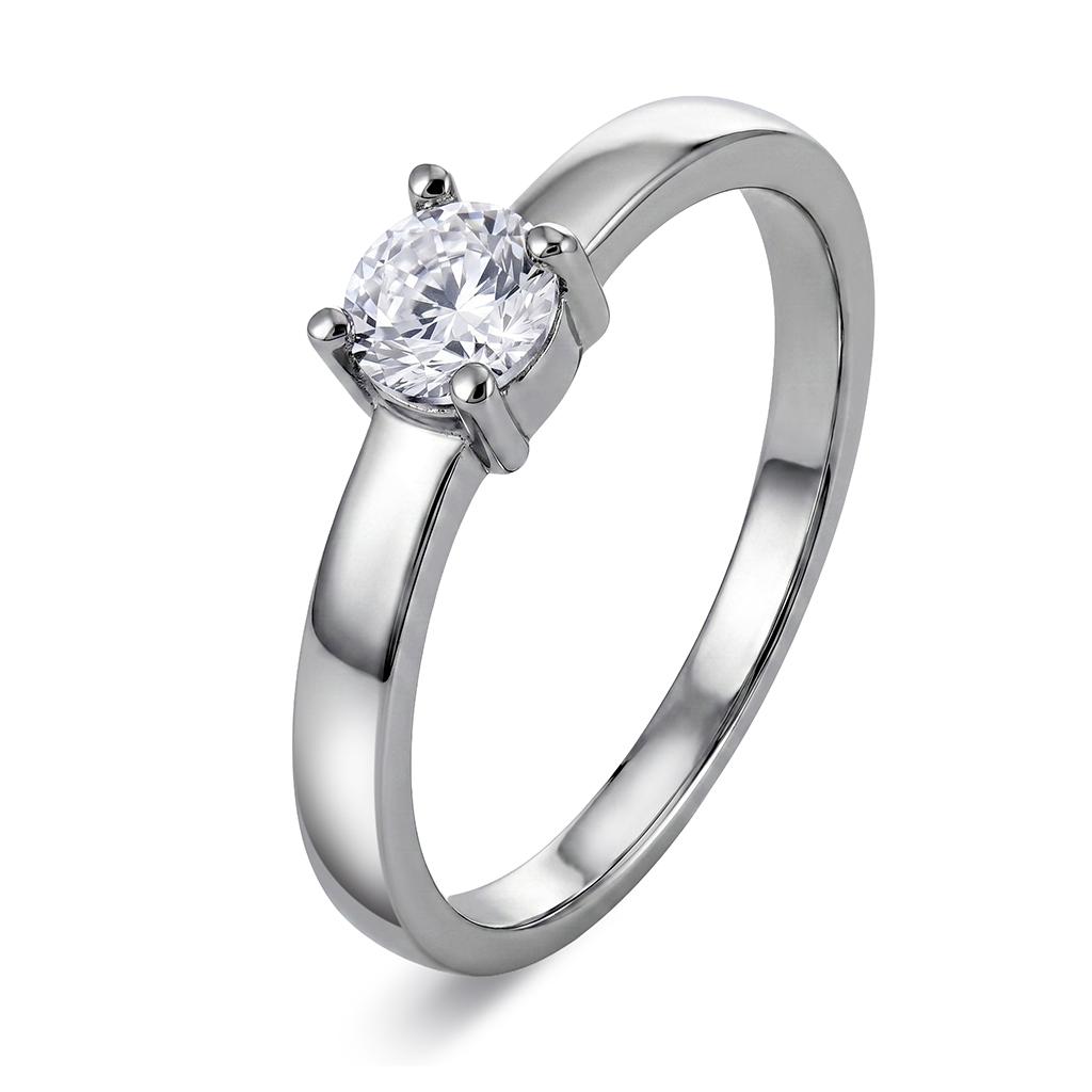 Eternal ring i 925 sølv med zirkonia, størrelse Eternal ring i 925 sølv med zirkonia, Str. 60