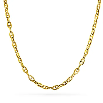 Pan Jewelry, Kjede i forgylt 925 sølv, 47 cm