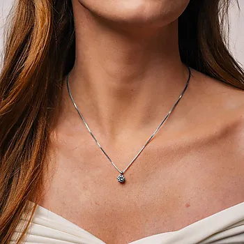 Bilde nummer 2 av Contessa LAB diamantanheng i 585 hvitt gull 0,50 ct