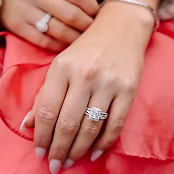 Bilde nummer 3 av Elizabeth diamantring i 585 hvitt gull 1,00 ct