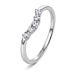 Swan tail ring i 925 sølv