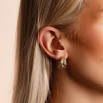 Bilde nummer 2 av Cat øredobber i forgylt messing